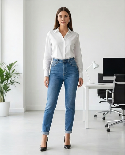Jeans 7/8 coupe confort