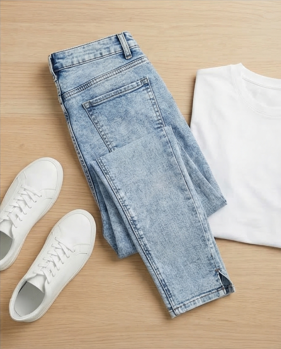 Jeans skinny délavé