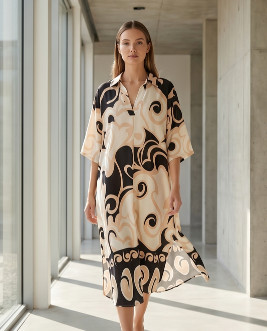 Robe oversize 3/4