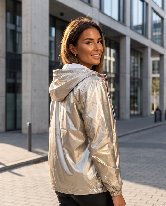Veste de pluie réversible