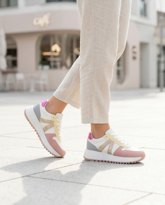 Baskets multicolores