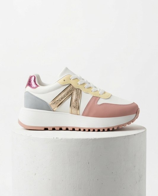 Baskets multicolores