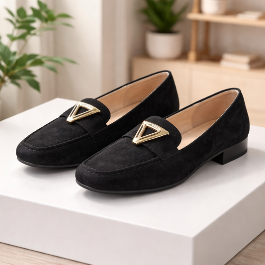 Mocassins en suédine noirs
