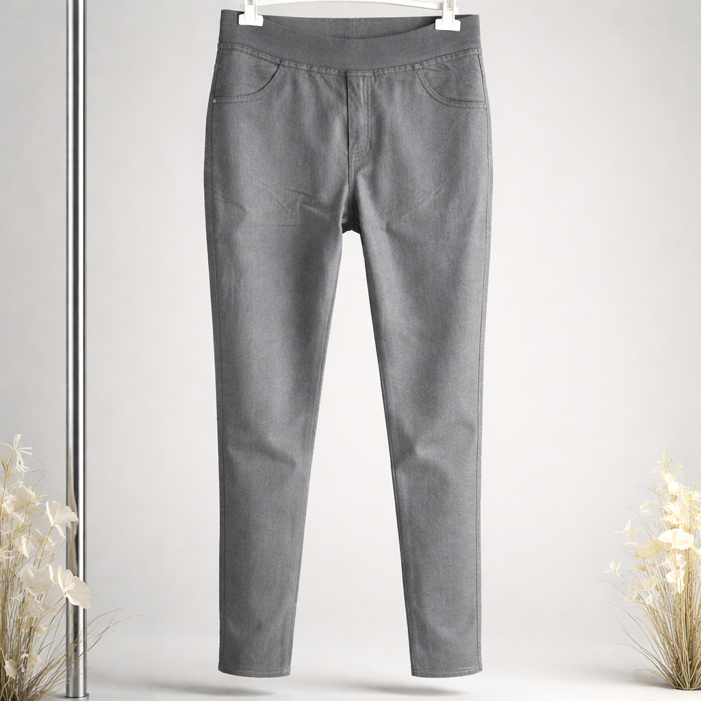 Jegging taille élastique gris