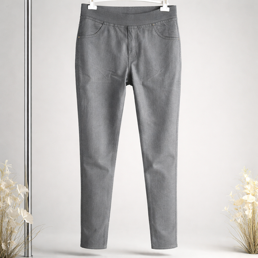Jegging taille élastique gris