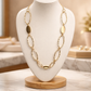Collier doré grosse maille