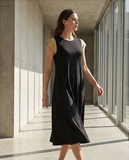 Robe casual fluide noire