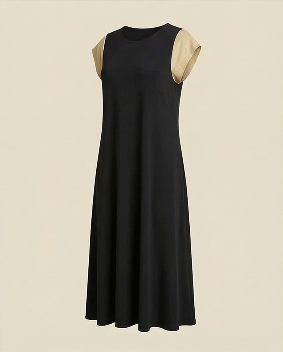 Robe casual fluide noire