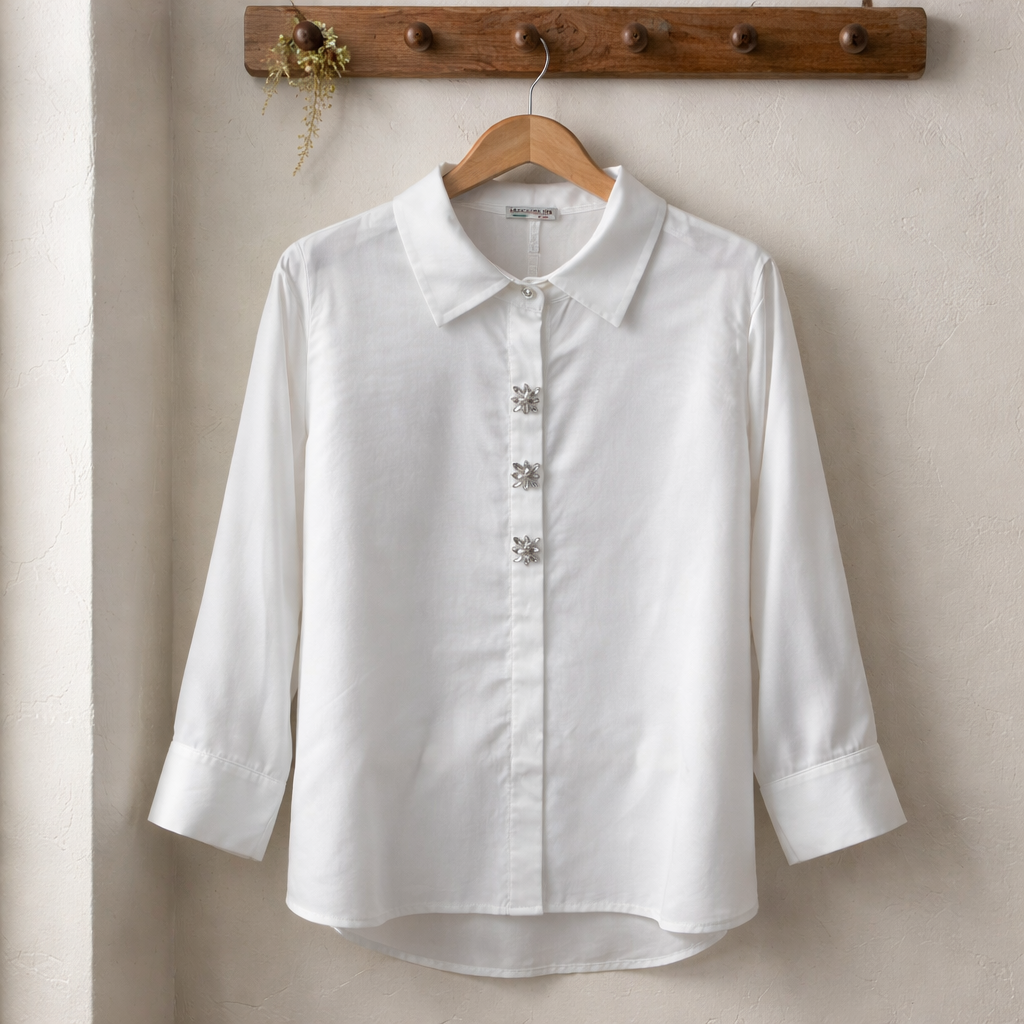 Chemise boutons bijoux