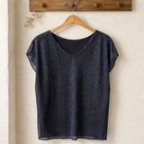 Blouse fluide avec paillettes