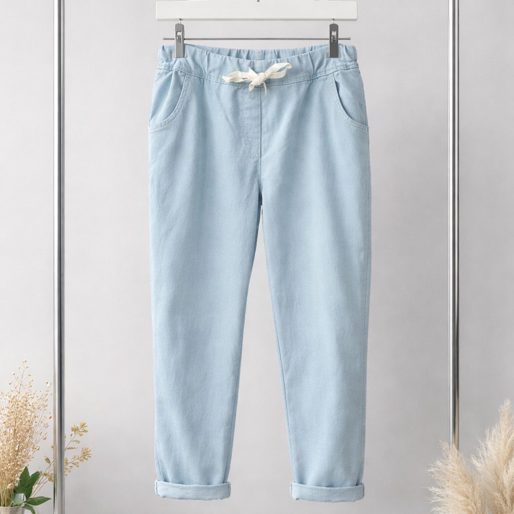 Jeans fluide taille élastique