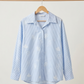 Chemise brodée bleue