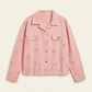 Veste en jeans corail
