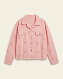 Veste en jeans corail
