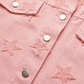 Veste en jeans corail