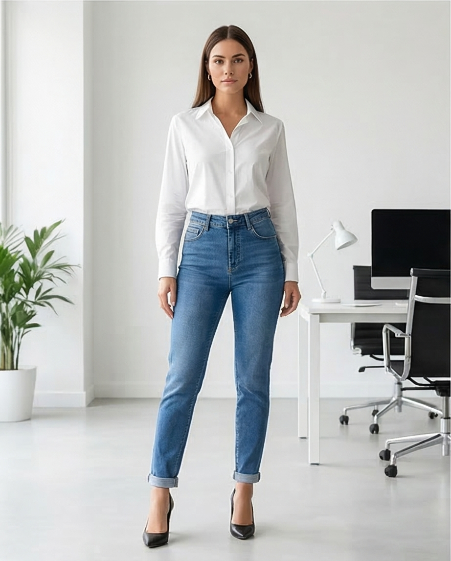 Jeans 7/8 coupe confort
