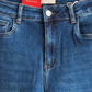 Jeans coupe droite bleu foncé