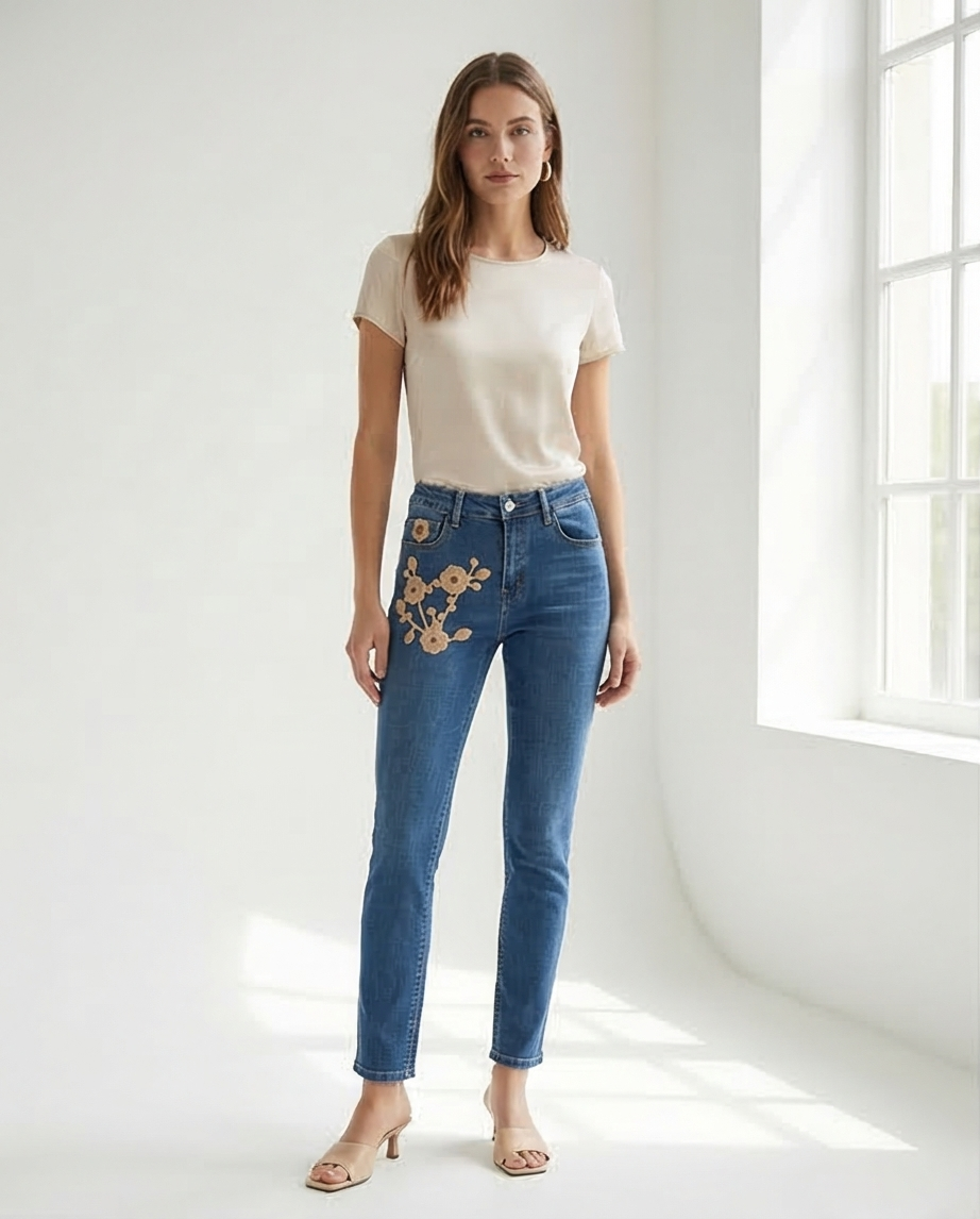 Jeans Zac et Zoé brodé