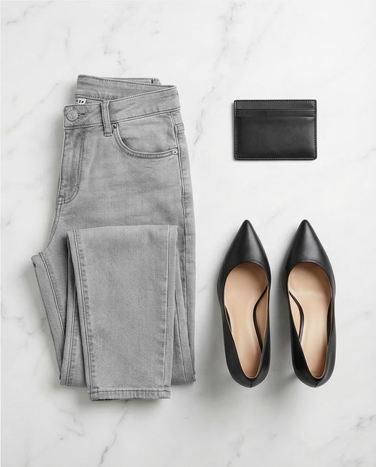 Jeans gris Skinny