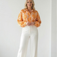 Chemise oversize orange