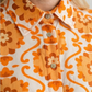Chemise oversize orange