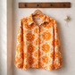 Chemise oversize orange
