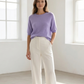 Pull manches courtes en alpaga