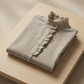 Chemise col froufrou