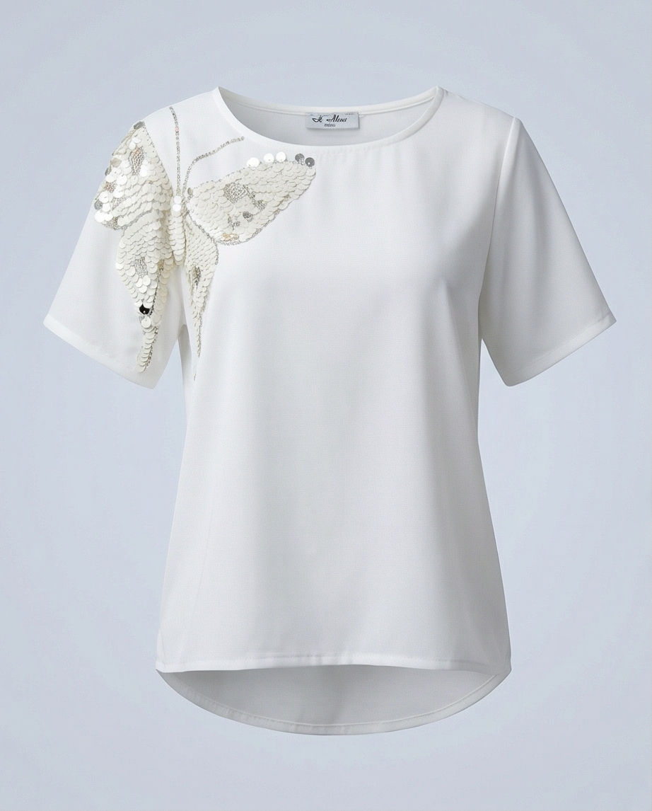 T-shirt avec sequins