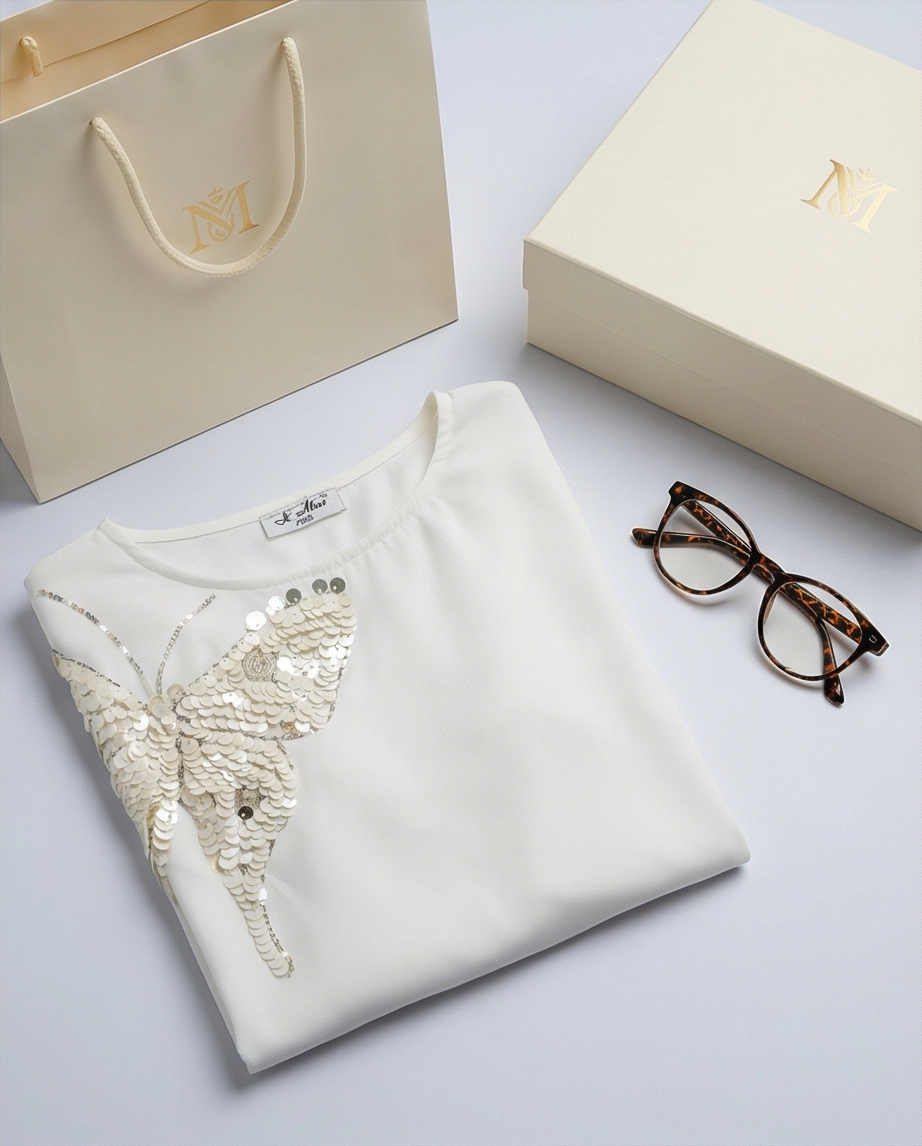 T-shirt avec sequins