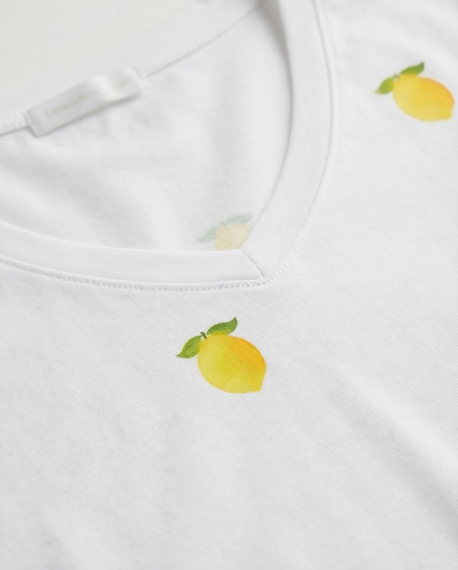 T-shirt motifs citrons