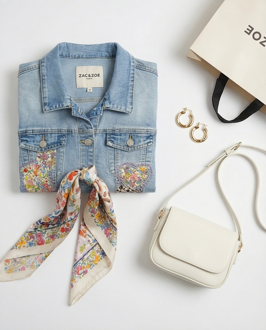 Veste en jeans zac et Zoé