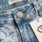 Jeans fleuri Karostar