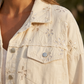 Veste en jeans à sequins