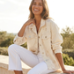 Veste en jeans à sequins