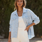 Veste en jeans a sequins