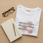 T-shirt fleurs strass