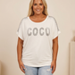 T-shirt avec strass COCO