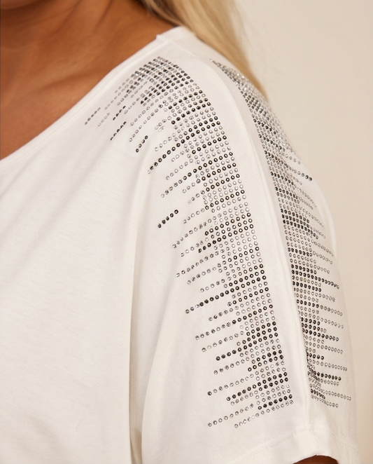 T-shirt avec strass COCO