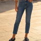 Mocassins avec strass bleu nuit