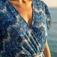 Robe fluide bleu roi