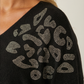 Pull col V avec strass