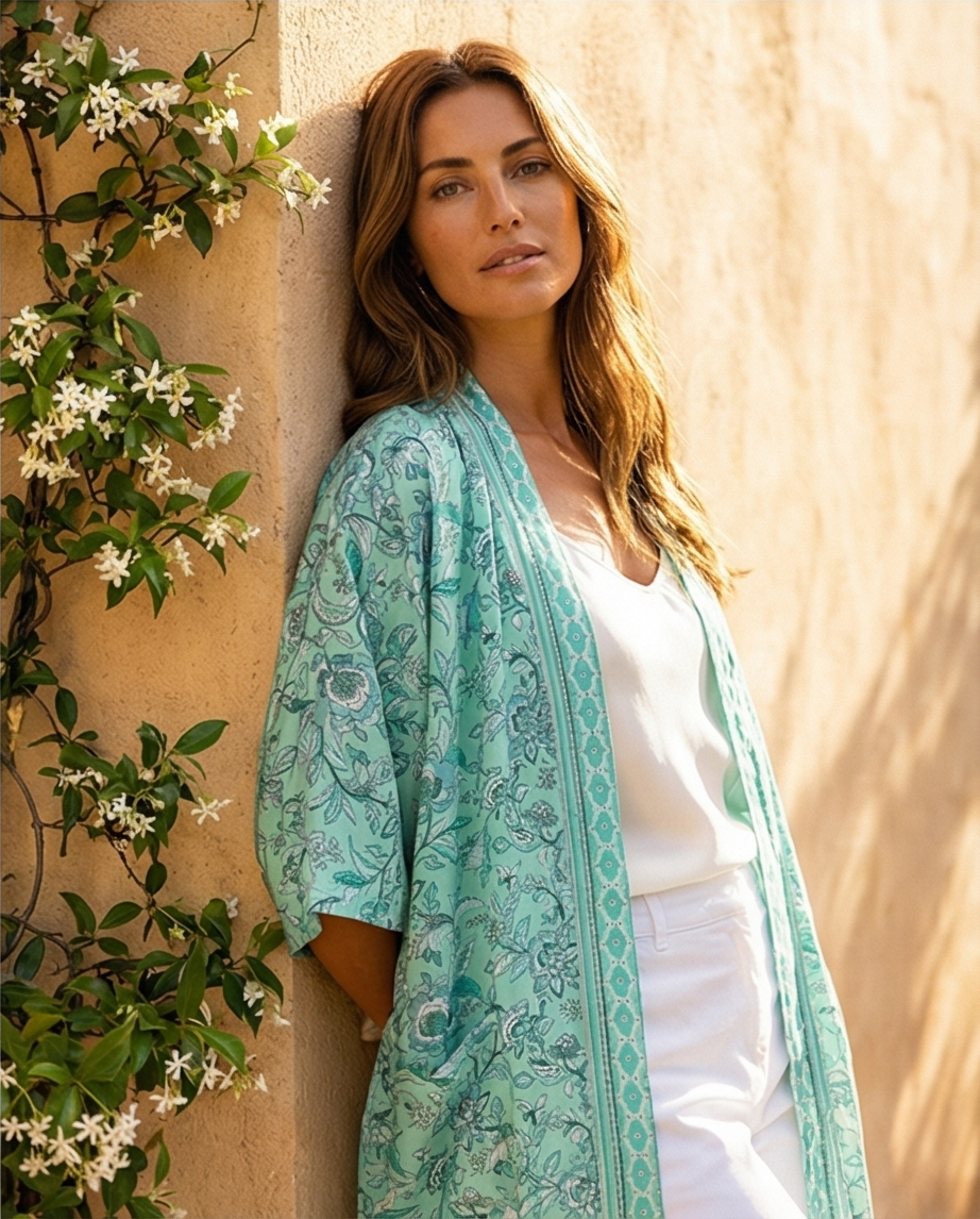 Kimono turquoise