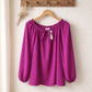 Blouse fluide col élastique