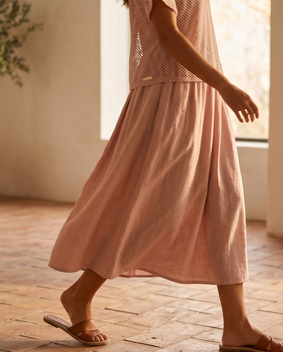 Robe 2 en 1 rose poudré