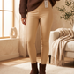 Jegging similicuir beige