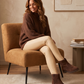 Jegging similicuir beige